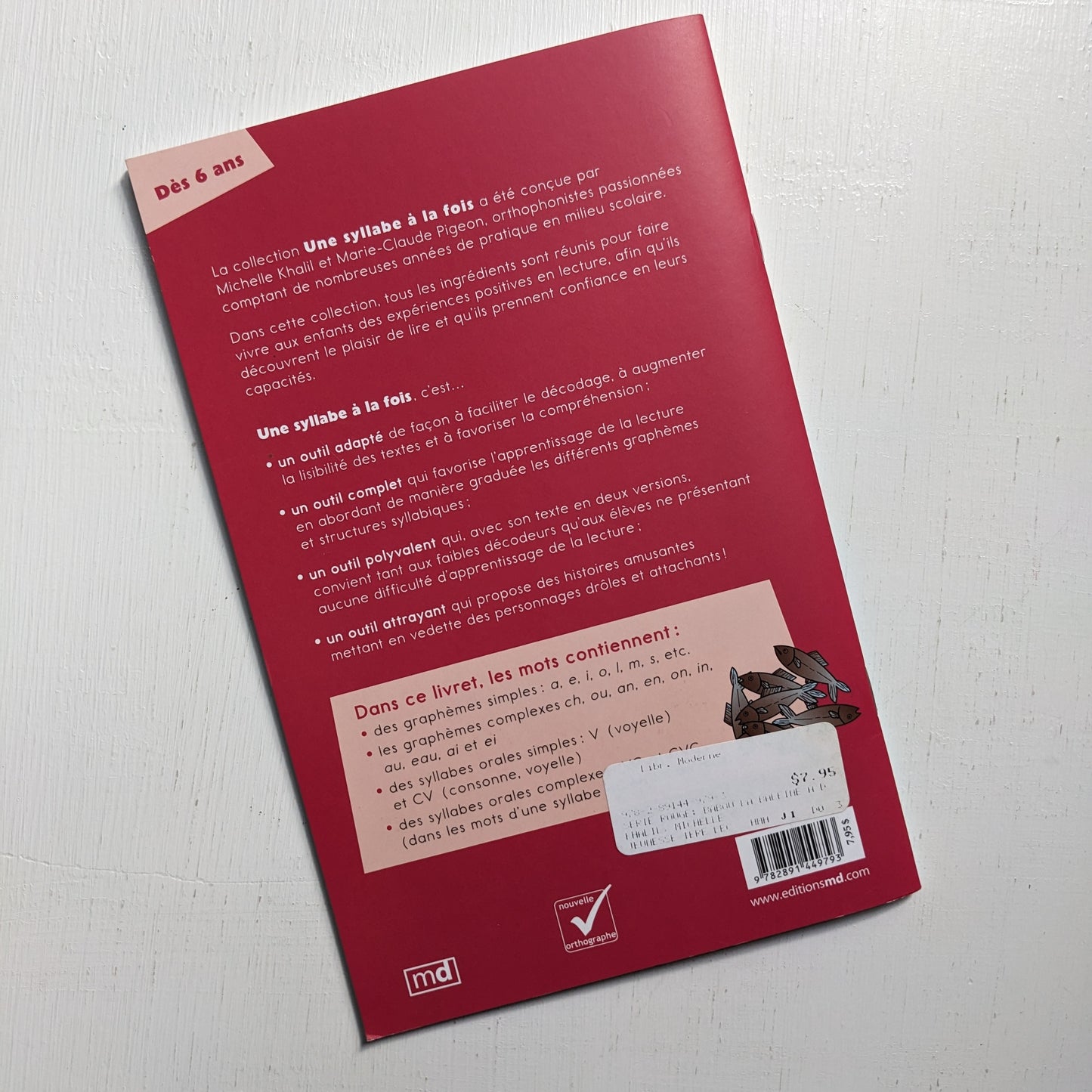 1 syllabe à la fois : Babou la baleine a de la peine