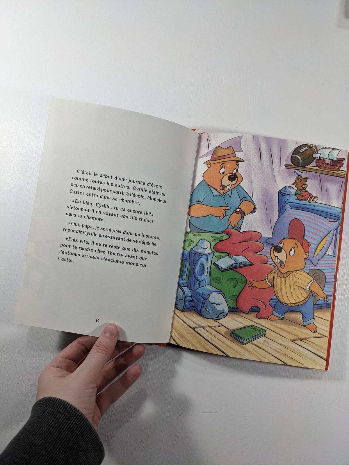 Les aventures de Cyrille Castor : Cyrille est en retard à l'école