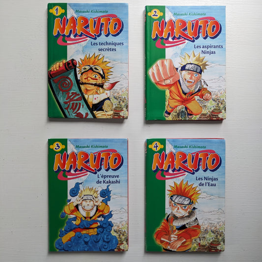 Bibliothèque verte : Naruto #1 à 4
