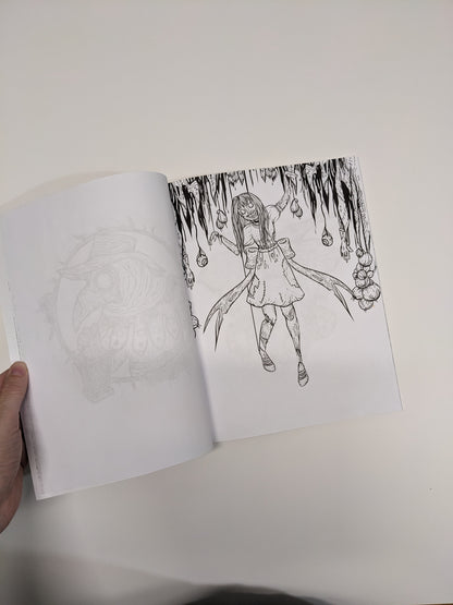 Adult Coloring Book: Horror Land